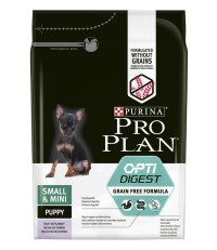 Pro Plan OptiDigest Grain Free Small and Mini Puppy сухой корм для щенков мелких пород с индейкой 7 кг. 